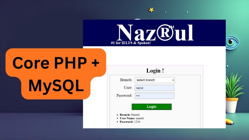 Education Management System – Built with Core PHP & MySQL